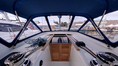 New York boat Yacht 54 cockpit